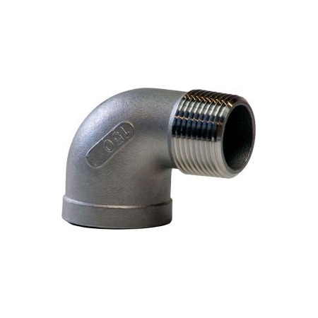 Merit Brass 3/4 In. 304 Stainless Steel 90 Degree Street Elbow - MNPT X FNPT - Class 150 - 300 PSI - Import K403-12